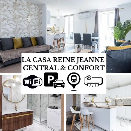 Appartamento La Casa Reine Jeanne- Pres De La Gare - Wifi - Parking - Neuf Et Confort *